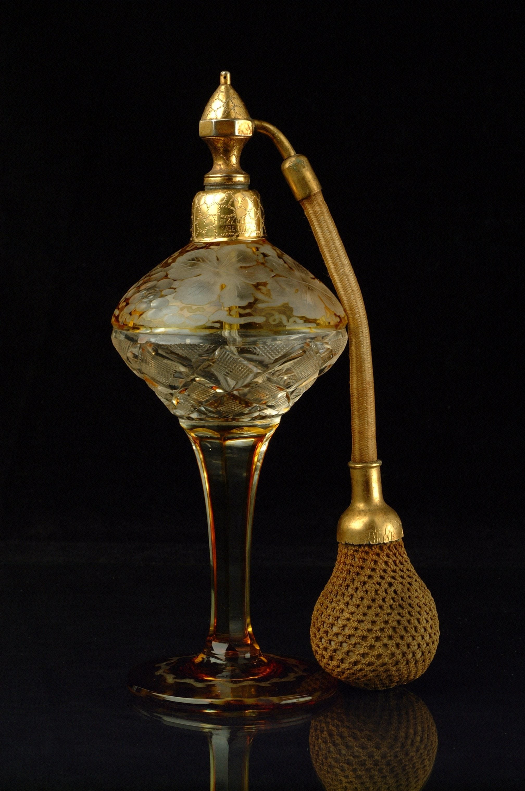 ビンテージ/Caithness /ケイスネス/スコットランド/バルブ式/香水瓶 ビンテージ/Caithness /ケイスネス/スコットランド/バルブ式