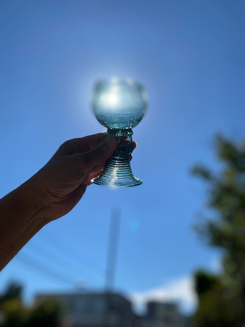 アンティーク　レーマー杯手吹きグラス  オランダ又はドイツ  18世紀末から19世紀中期